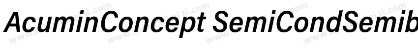 AcuminConcept SemiCondSemibold字体转换